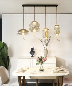 VIRGO V219 | Đèn thả trang trí thủy tinh màu trà cao cấp