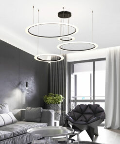 VIRGO V831B | Đèn thả LED 4 vòng hiện đại | 3 chế độ sáng