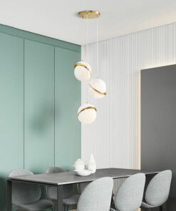 VIRGO V2721 | Đèn thả trang trí thủy tinh | Quả cầu lệch | 8W