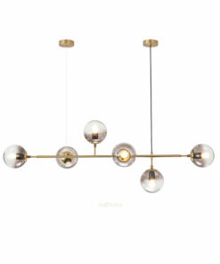 VIRGO V02-20 | Đèn thả trang trí bàn ăn thủy tinh 6 bóng