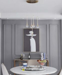 VIRGO V7510 | Bộ đèn thả pha lê giọt nước 5 chiếc