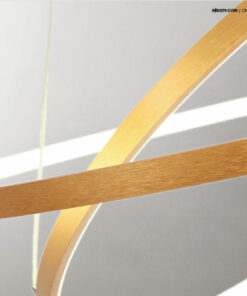 Đèn thả LED trang trí 3 vòng xi vàng cao cấp D3031