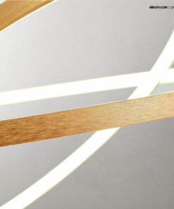 Đèn thả LED trang trí 3 vòng xi vàng cao cấp D3031