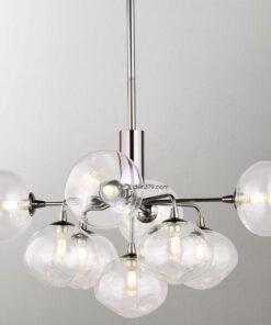 Đèn chùm thủy tinh trang trí 9 bóng D3073