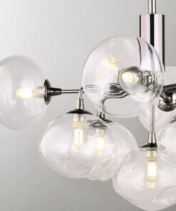 Đèn chùm thủy tinh trang trí 9 bóng D3073