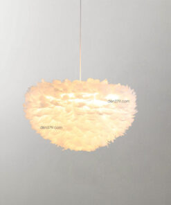 Đèn thả trang trí lông vũ D3085