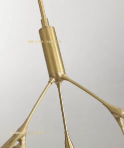 Đèn chùm thủy tinh khói trang trí 27 bóng D3109