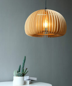 Đèn thả gỗ trang trí D3111