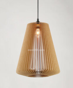 Đèn thả trang trí gỗ thủ công G2001