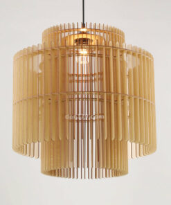 Đèn thả trang trí gỗ thủ công G2001