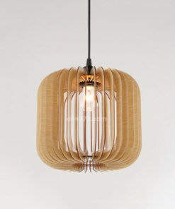 Đèn thả trang trí gỗ thủ công G2001