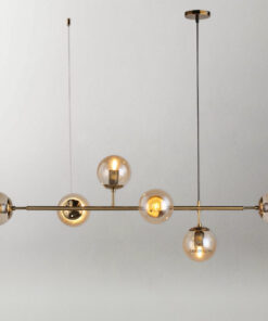 Đèn thả trang trí T2010 | Chao thủy tinh 6 bóng