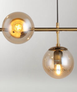 Đèn thả trang trí T2010 | Chao thủy tinh 6 bóng