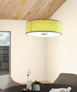 Đèn thả lá gỗ trang trí D2029