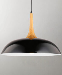 Đèn thả trang trí chụp hợp kim chuôi gỗ cao cấp D3056