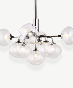 Đèn chùm thủy tinh trang trí 9 bóng D3073