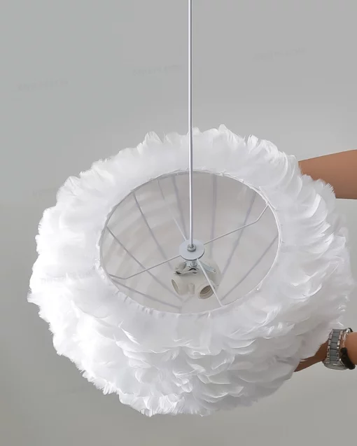 Đèn thả trang trí lông vũ PT35