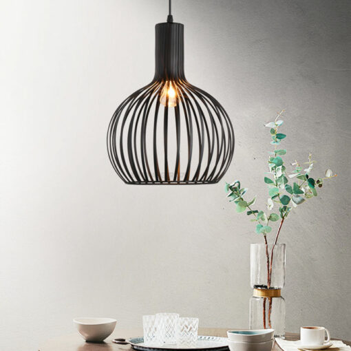 Đèn thả trang trí lồng sắt hiện đại D273