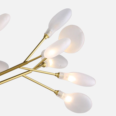 Đèn thả Hera thủy tinh 36 lá D3133