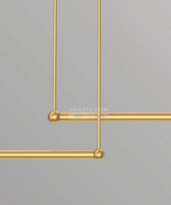 Đèn thả khung hợp kim vàng 3 bóng hiện đại D3176