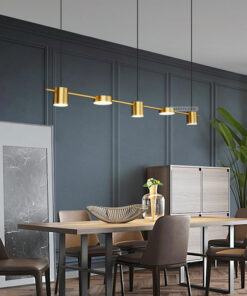 Đèn thả LED 5 đầu xi vàng cao cấp D3178