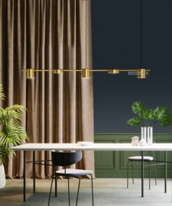 Đèn thả LED 5 đầu xi vàng cao cấp D3178