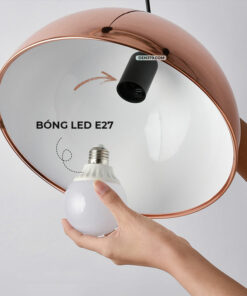 Đèn thả trang trí nhũ vàng hồng hiện đại D3183