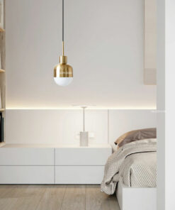 Đèn thả trang trí thủy tinh chụp xi vàng cao cấp D3145