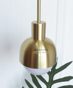 Đèn thả trang trí thủy tinh chụp xi vàng cao cấp D3145