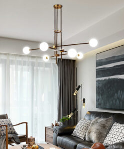 Đèn chùm trang trí 6 bóng xoay nhiều hướng D3161