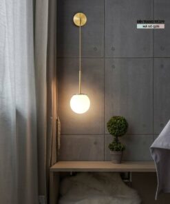 Đèn gắn tường trang trí quả cầu thủy tinh Q215