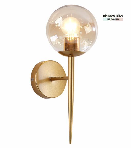 Đèn gắn tường trang trí quả cầu thủy tinh Q220