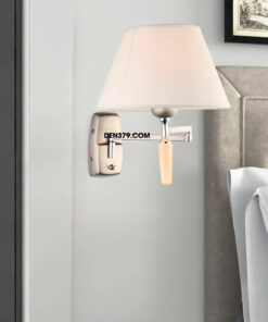 Đèn ngủ gắn tường thân inox chụp vải cao cấp QK2000/A1