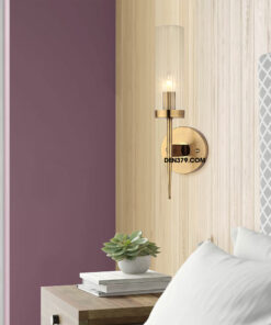 Đèn tường ống thủy tinh decor cao cấp QK447