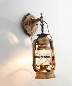 Đèn tường decor đèn dầu lồng kính QK6211