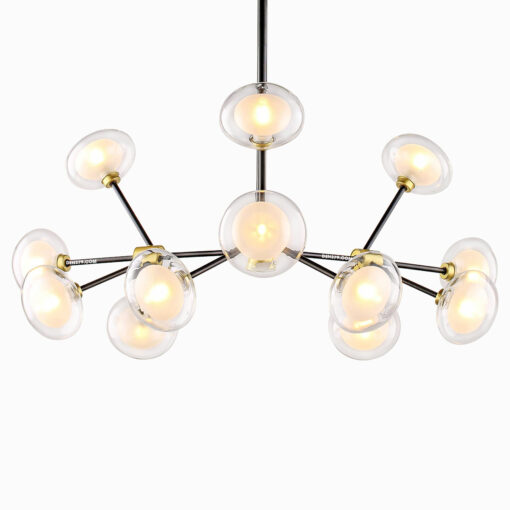 Đèn chùm trang trí hiện đại thủy tinh 12 bóng D3190