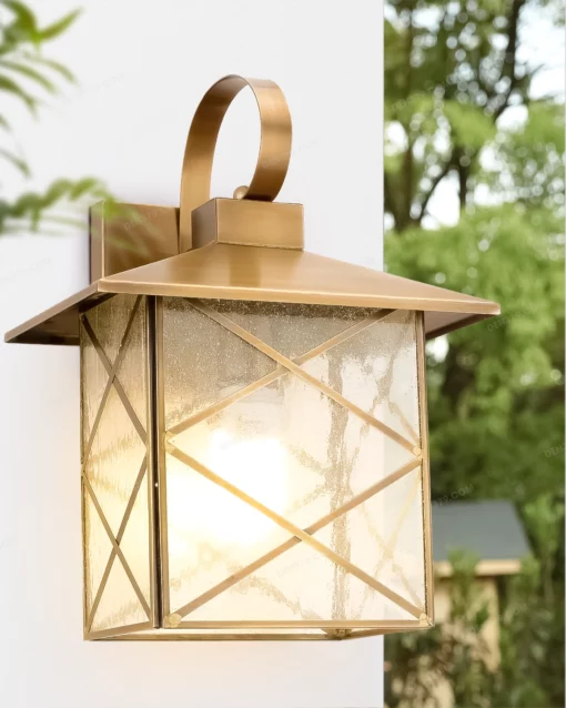 Đèn tường đồng trang trí ngoài trời W161