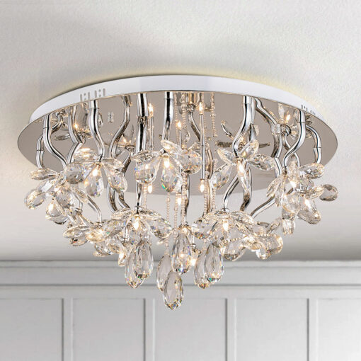 Đèn mâm ốp trần pha lê C13007