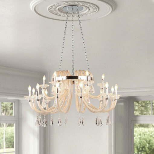 Đèn chùm nến pha lê trang trí D6606/18