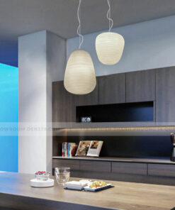 Đèn thả thủy tinh trắng sứ DK25