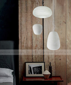 Đèn thả thủy tinh trắng sứ DK25