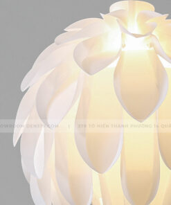 Đèn thả trang trí hoa atiso trắng DK83