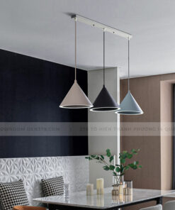 Đèn thả chiếc nón nhiều màu sắc hiện đại DK38