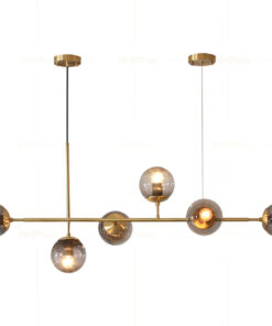 Đèn thả trang trí bàn ăn thủy tinh 6 bóng DC107