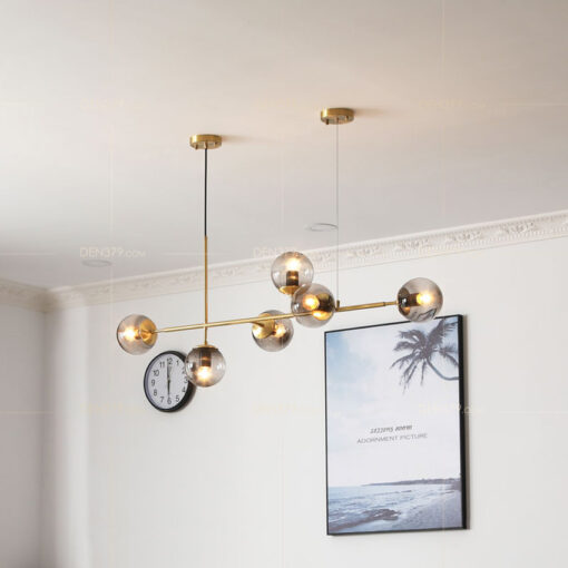 Đèn thả trang trí bàn ăn thủy tinh 6 bóng DC107