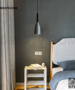 Đèn thả trang trí hợp kim chuôi gỗ DC65