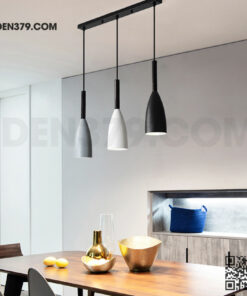 Đèn thả trang trí hợp kim chuôi gỗ DC65