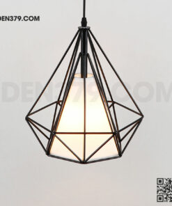 Đèn thả trang trí kim cương khung sắt DH09