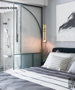 Đèn thả ống kim loại vi vàng cao cấp DC125