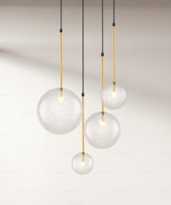 Đèn thả trang trí thủy tinh trong suốt DH16020